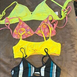 Colorful Bikini Top Set